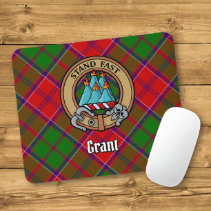 Tapis De Souris Blason de Clan Grant sur tartan