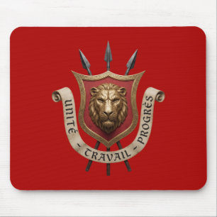 Tapis De Souris Blason du Burundi drapeau national symbole emblème