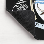 Tapis De Souris Blason national du Botswana symbole emblème drapea (Coin)