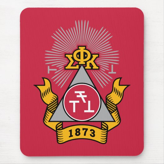 Tapis De Souris Blason Phi Sigma Kappa (Devant)