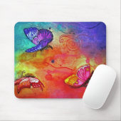 Tapis De Souris Blast couleur papillon (Avec souris)