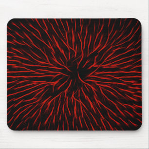 Tapis De Souris Blazing Red Hot Fire Sparkler Abstract