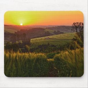 Tapis De Souris Blé d'agriculture de coucher du soleil