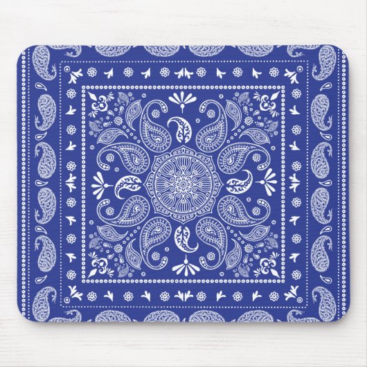 Tapis De Souris Ble Paisley Mousepad (Devant)