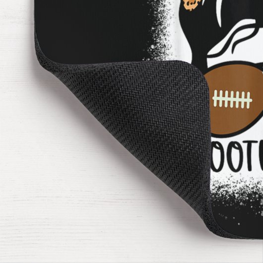 Tapis De Souris Bleached Football Mom Life With Leopard And Messy (Coin)