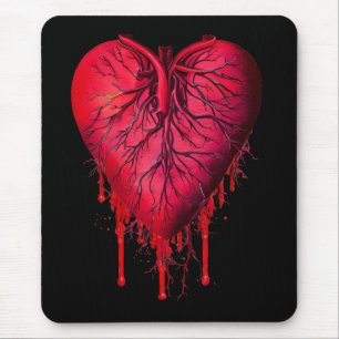 Tapis De Souris Bleeding Heart Love Heart break surreal Art