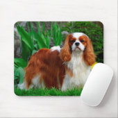 Tapis De Souris Blenheim Cavalier King Charles Spaniel Chien Chien (Avec souris)