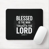 Tapis De Souris Blessed Is The Man Who Trusts The Lord Jeremiah Ch (Avec souris)
