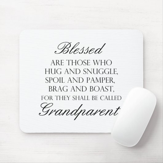 Tapis De Souris Blessed sont… Grands-parents (Avec souris)