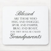 Tapis De Souris Blessed sont… Grands-parents (Devant)