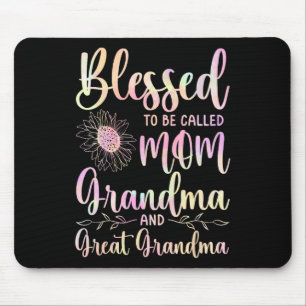 Tapis De Souris Blessed To Be Called Mama Grandma Et Great Grandma
