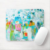 Tapis De Souris Bleu Abstrait (Avec souris)