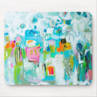 Bleu Abstrait