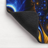 Tapis de souris bleu abstrait de ciel de fractale (Coin)