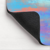 Tapis De Souris Bleu Abstrait et orange (Coin)