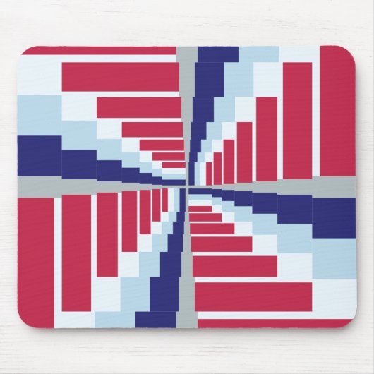 Tapis De Souris Bleu blanc (Devant)