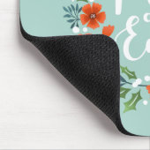 Tapis De Souris Bleu Blanc Dove Paix sur Terre Noël (Coin)