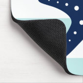 Tapis De Souris Bleu Blanc Gris de menthe Épée (Coin)