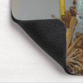 Tapis De Souris Bleu blanc orange avec points noirs Papillon (Coin)