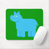 Tapis De Souris Bleu Bleu (Avec souris)