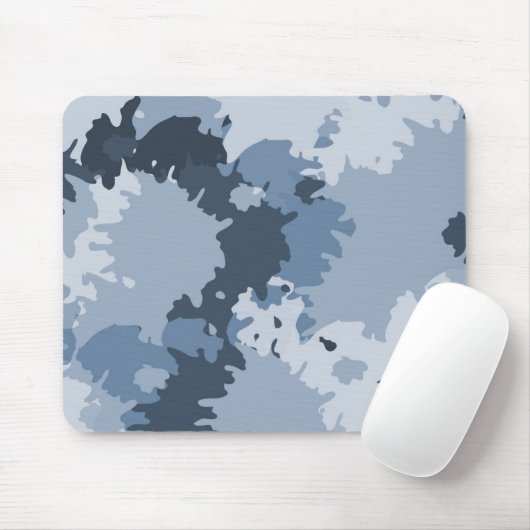 Tapis De Souris Bleu Camo (Avec souris)
