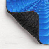 Tapis De Souris Bleu Carrés concentrés Mousepad (Coin)