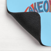 Tapis de souris bleu clair avec carte de la forme  (Coin)