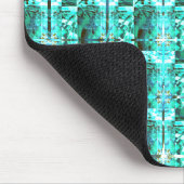 Tapis De Souris Bleu clair brillant, carrés ou image à l'intérieur (Coin)