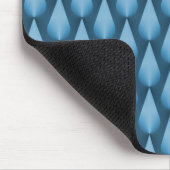 Tapis De Souris Bleu clair éblouissant Raindrops Mousepad (Coin)