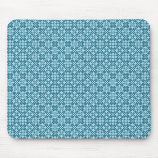 Tapis De Souris Bleu clair élégant Chic Mousepad (Devant)