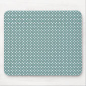 Tapis De Souris Bleu clair et blanc Motif Pois Mousepad (Devant)