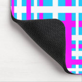 Tapis De Souris Bleu clair rose blanc (Coin)