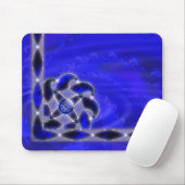 Tapis De Souris Bleu comme la mer Mousepad (Avec souris)