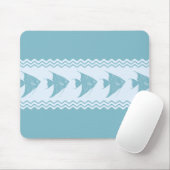 Tapis De Souris Bleu Côtier Epinette (Avec souris)