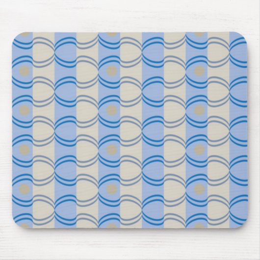Tapis De Souris Bleu courant Tan de Candystripe (Devant)
