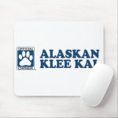 Tapis De Souris Bleu d'Alaska de Klee Kai (Avec souris)