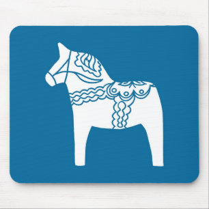 Tapis De Souris Bleu de cheval de Dala