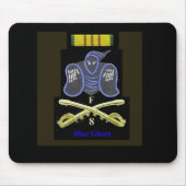 Tapis de souris bleu de fantôme (Devant)
