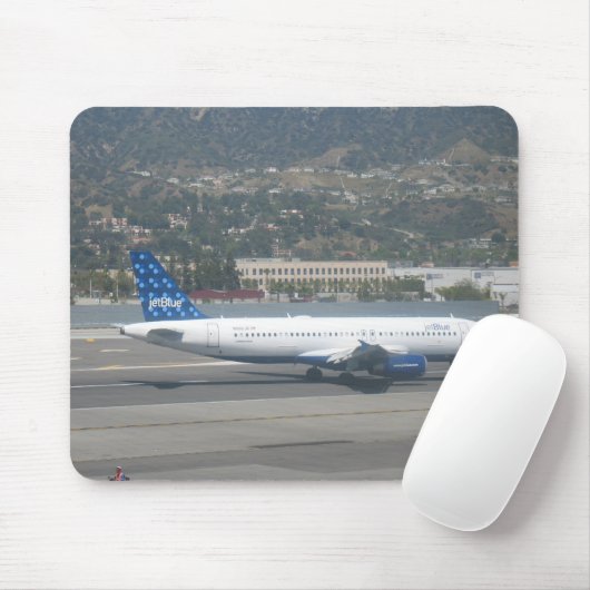 Tapis De Souris Bleu de jet sur RWY 8 à KBUR (Avec souris)