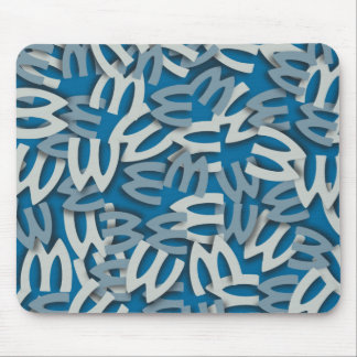 Tapis De Souris Bleu de la lettre W