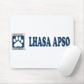 Tapis De Souris Bleu de Lhasa Apso (Avec souris)