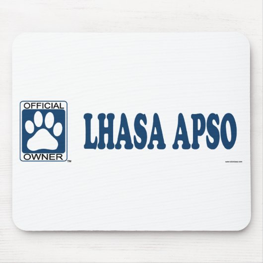 Tapis De Souris Bleu de Lhasa Apso (Devant)