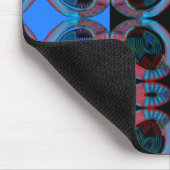 Tapis de souris bleu de motif (Coin)