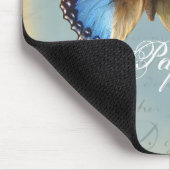 Tapis De Souris Bleu de Papillon (Coin)