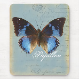 Tapis De Souris Bleu de Papillon