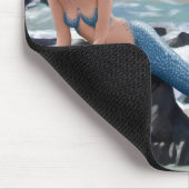 Tapis de souris bleu de sirène (Coin)