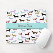 Tapis de souris bleu de teckel (Avec souris)