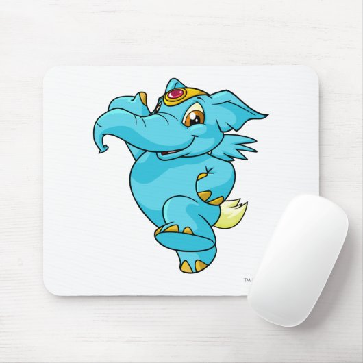 Tapis De Souris Bleu d'Elephante (Avec souris)