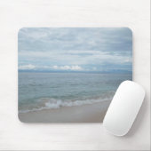 Tapis De Souris Bleu des plages de sable et d'océan (Avec souris)