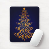 Tapis De Souris Bleu élégant Arbre de Noël Pad Souris (Avec souris)